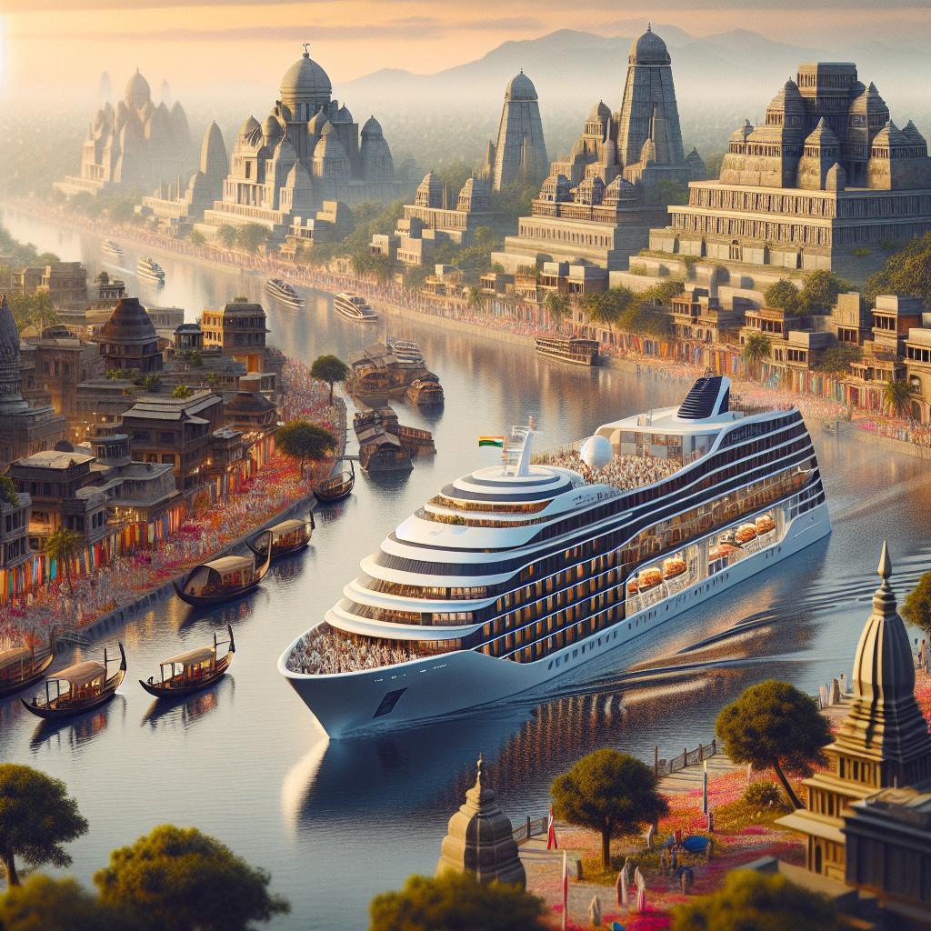 An image illustrating Expanding India's Cruise Tourism Vision  Overview of the Cruise Bharat Mission