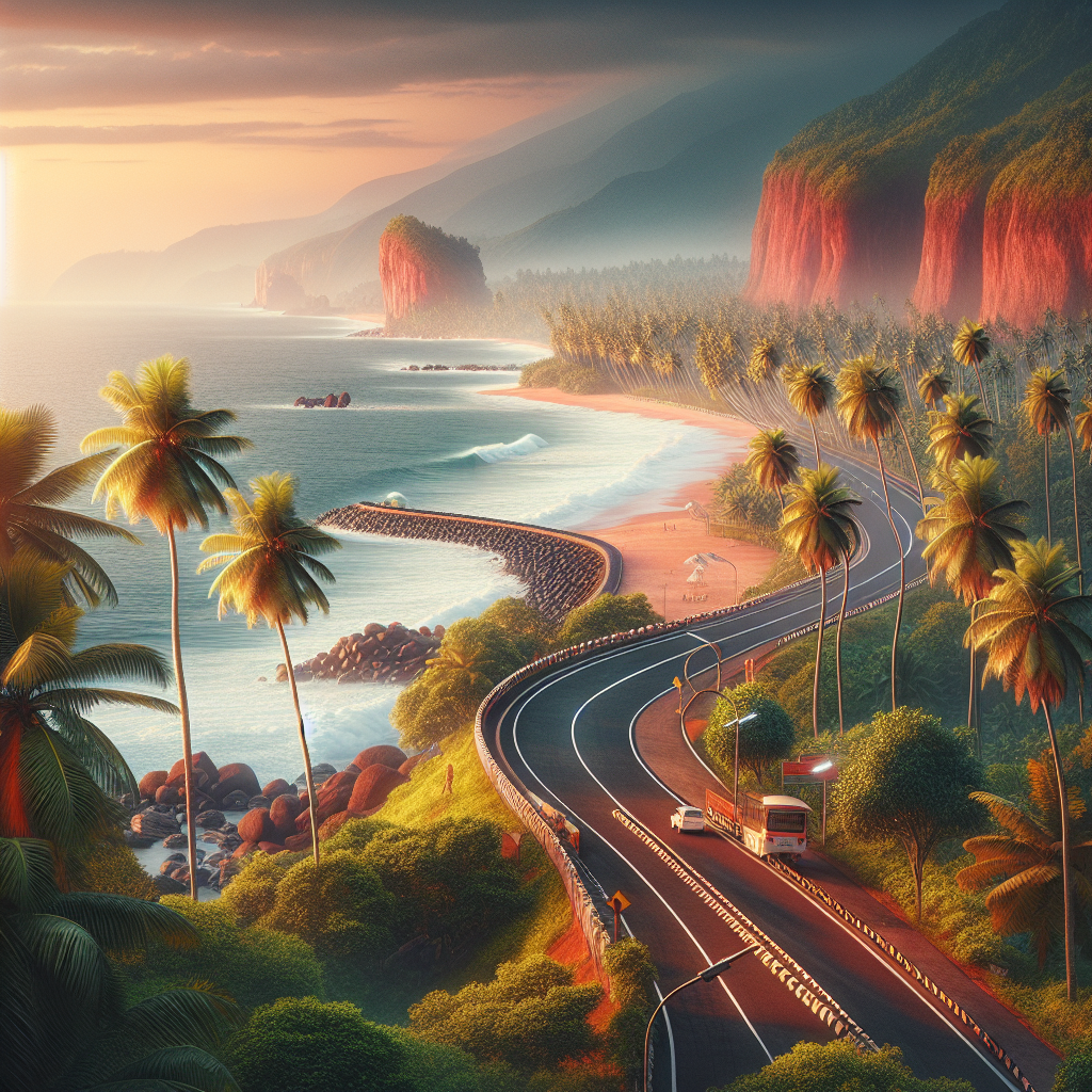 An image illustrating Ultimate Guide to a Kochi to Varkala Road Trip  Route Options and Scenic Guidelines