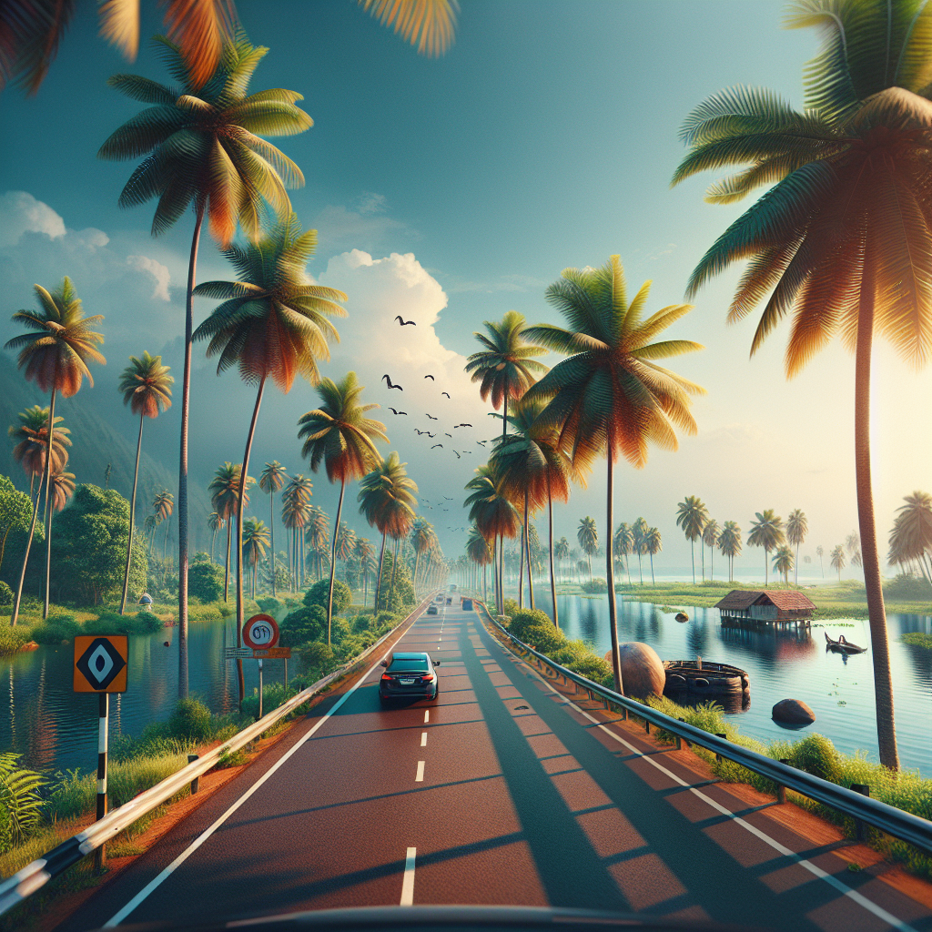 An image illustrating Kochi to Varkala Road Trip Distance Best Time to Plan Sights En Route  Preparing for the Journey