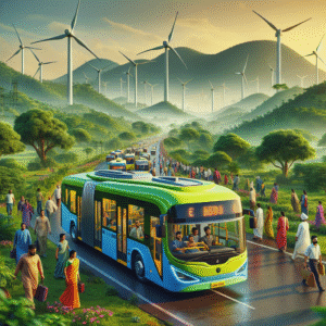 An image illustrating NueGo Celebrates Three Years of Electric Revolution in India  Revolutionizing Intercity Travel with Electric Buses
