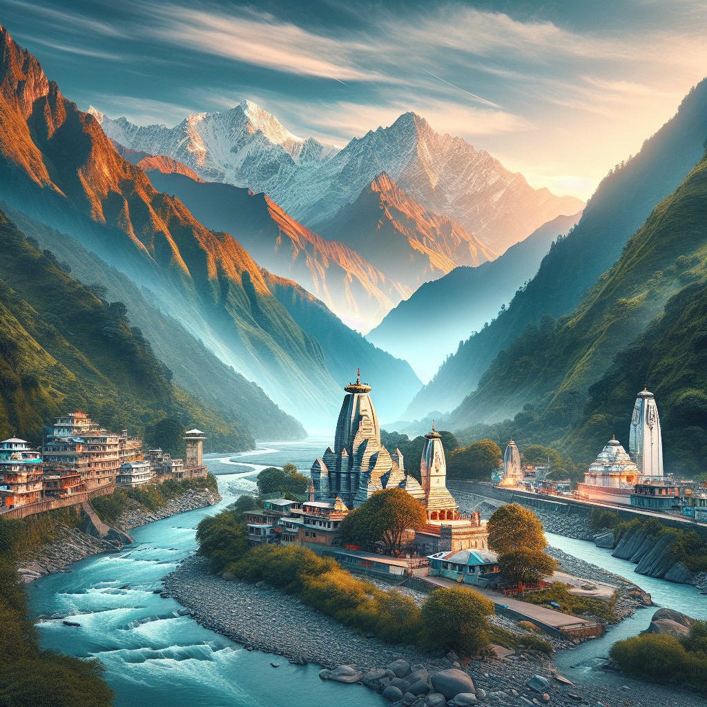 An image illustrating Guide to Char Dham Yatra Registration in Uttarakhand  The Sacred Char Dham Sites