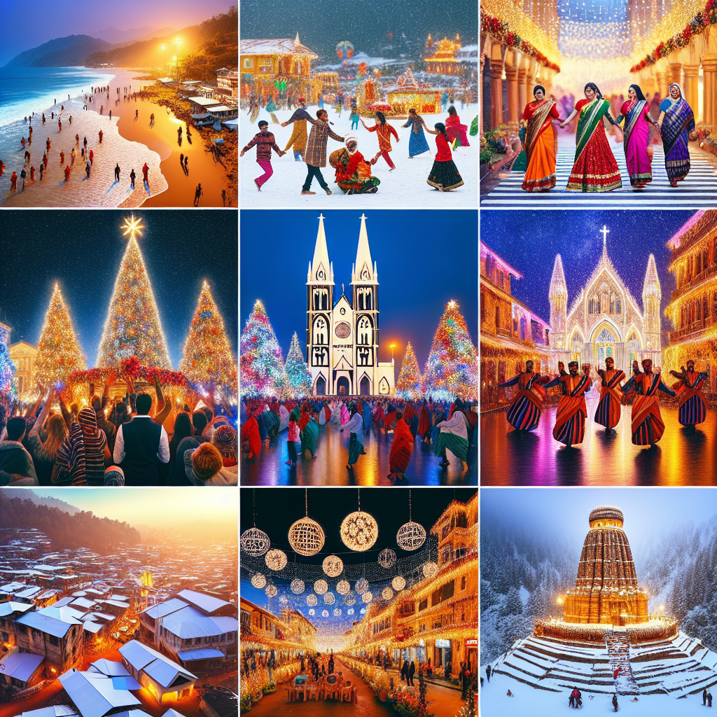 Festive Spirits in Goa salutetravelscom An image illustrating Discover the Best Cities to Celebrate Christmas in India Festive Spirits in Goa